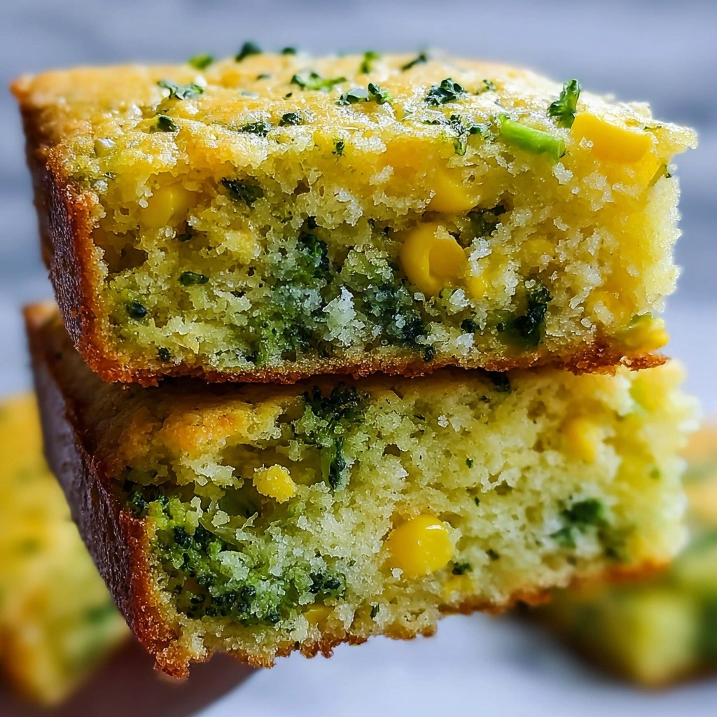 Cheesy Broccoli Cornbread Recipe - Recipe Image