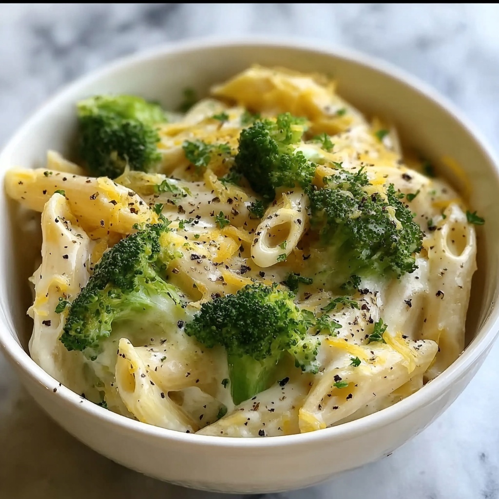 Creamy and Cheesy Broccoli Pasta Recipe - Recipe Image