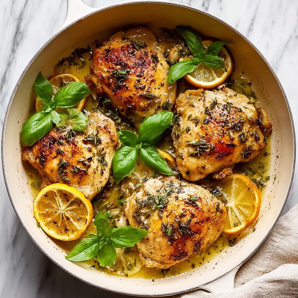 One-Pan Lemon Basil Chicken Recipe - Recipe Image