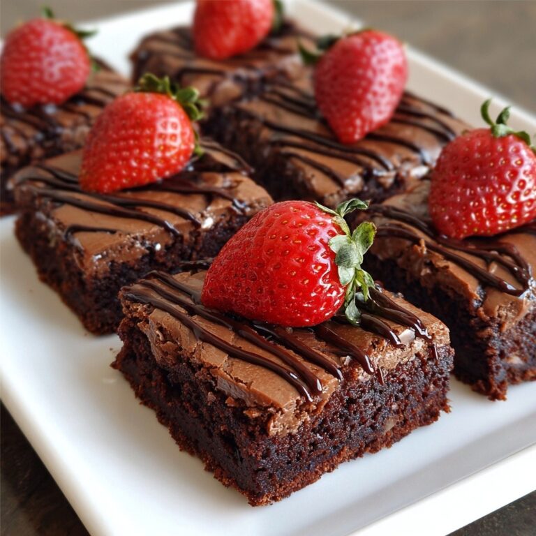 Chocolate-Covered Strawberry Brownies Recipe
