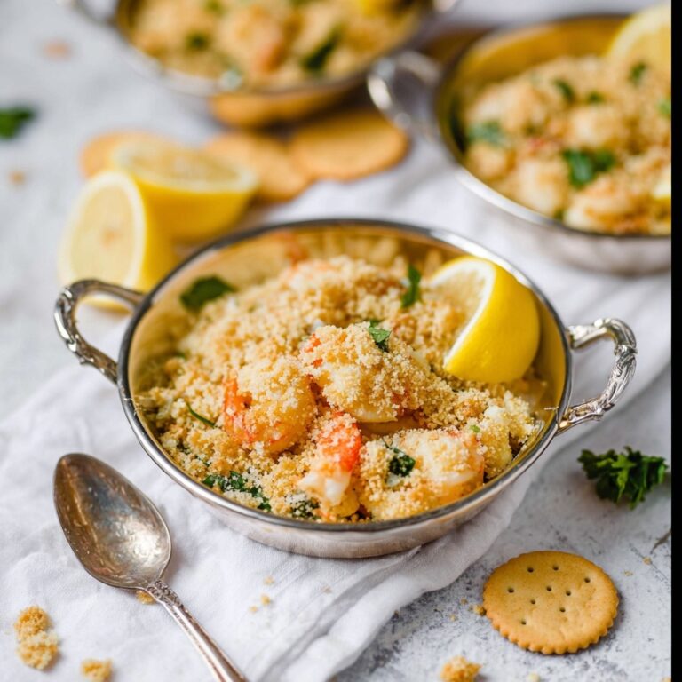 Lazy Lobster Casserole with Buttery Ritz Topping Recipe