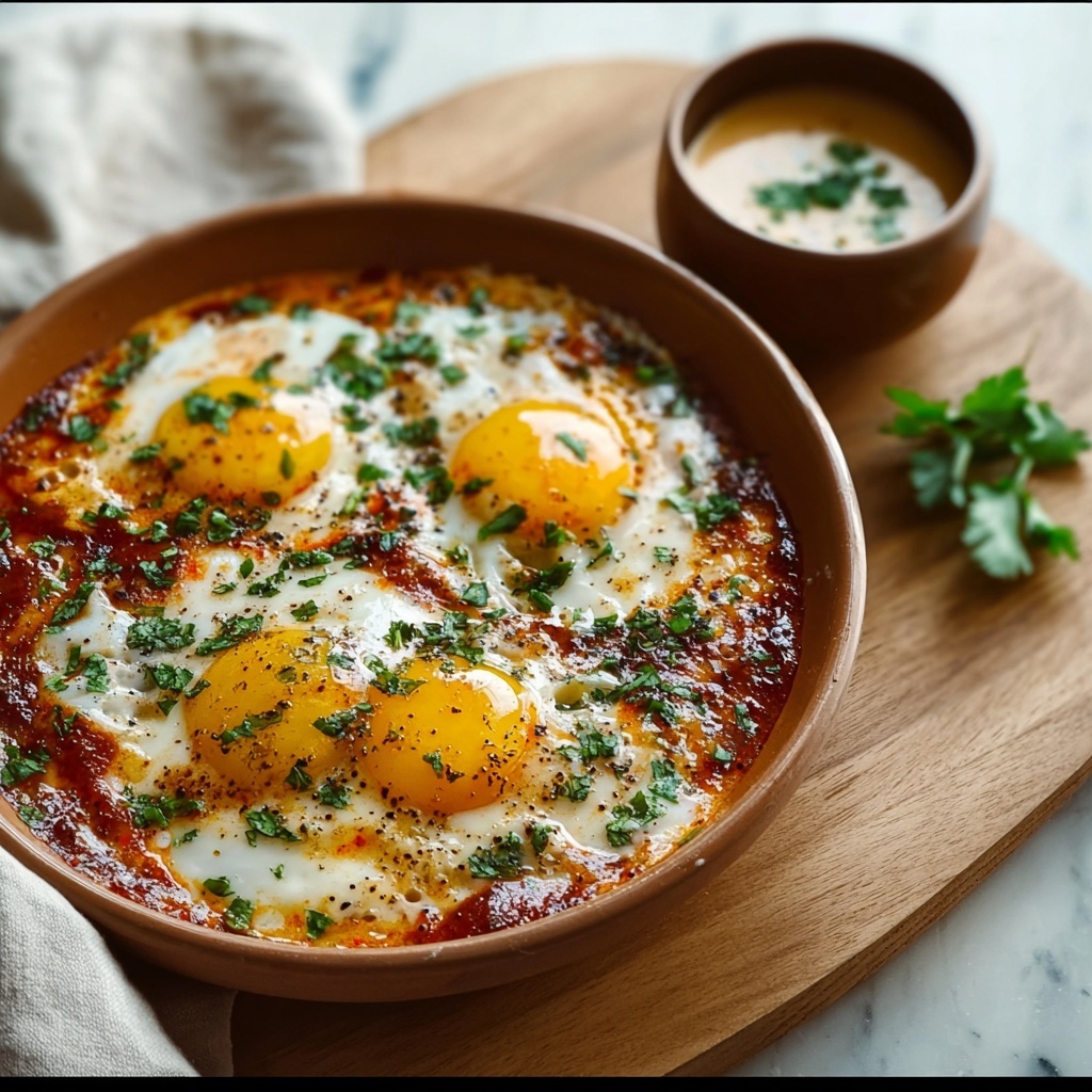 Turkish-Inspired Eggs (Cilbir) Recipe - Recipe Image