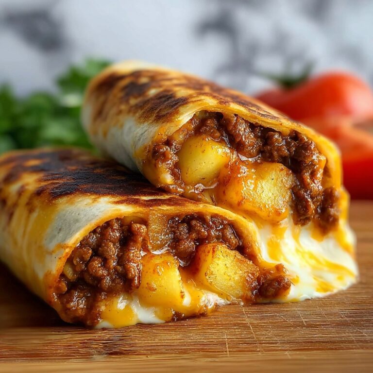 Cheesy Beef and Potato Burritos Recipe