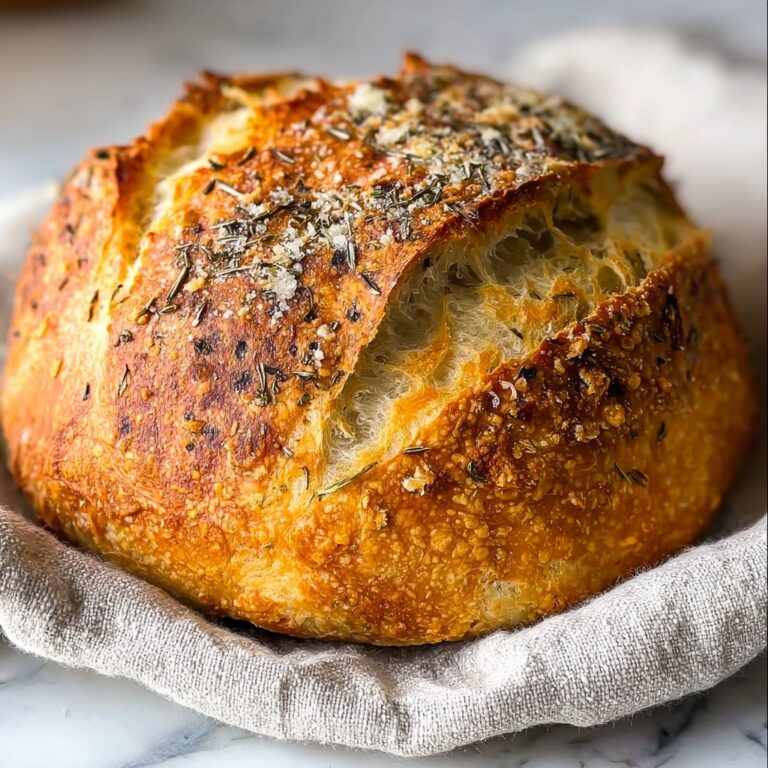 Garlic Parmesan Herb Bread Recipe