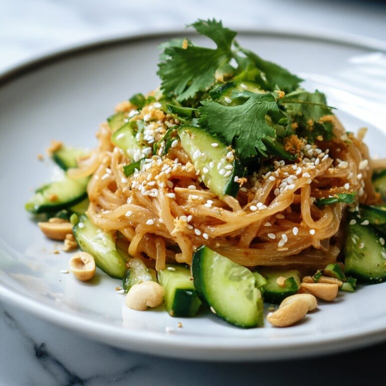 Spicy Peanut Noodles with Cucumber Recipe