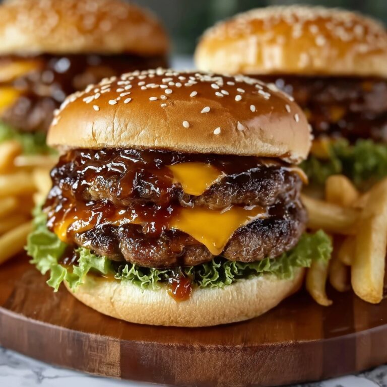 Teriyaki Parmesan Burgers with American Cheese Recipe