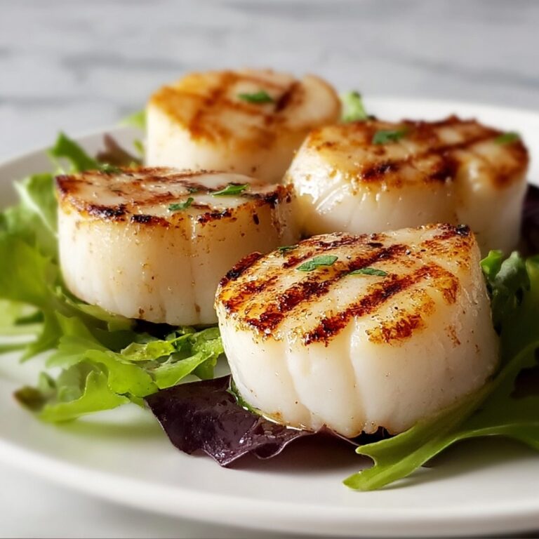 Broiled Scallops with Garlic, Parmesan, and Lemon Recipe