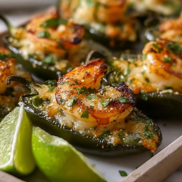 Keto Cilantro Lime Shrimp Stuffed Poblano Peppers Recipe