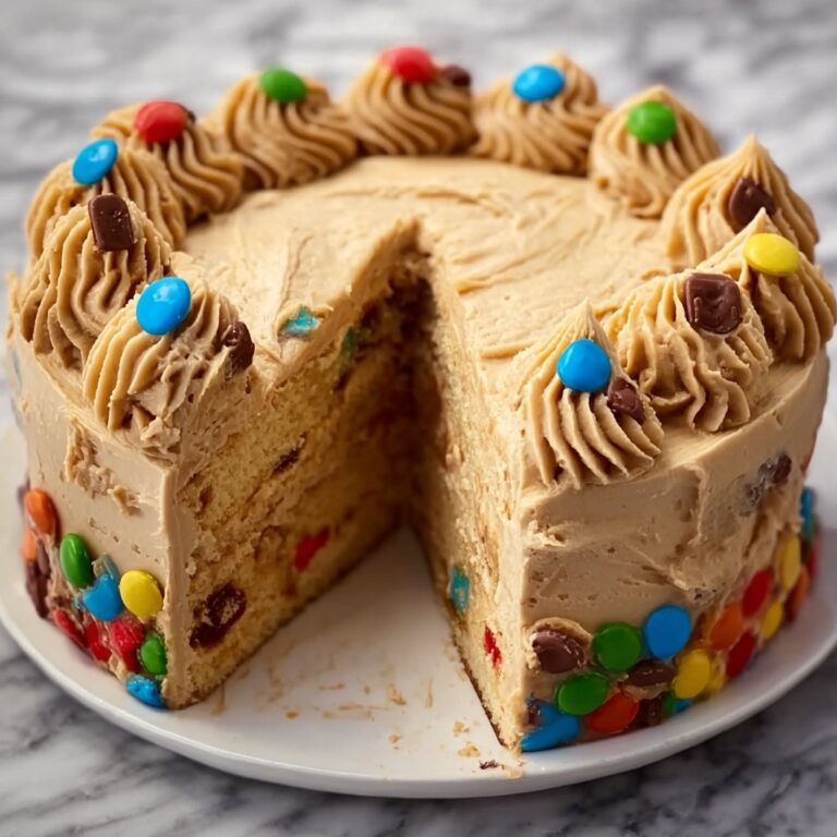 M&M’s Peanut Butter Cake with Peanut Butter Frosting Recipe