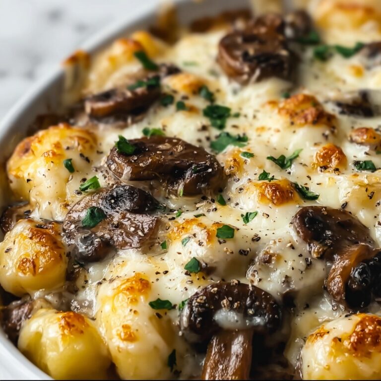 Easy Ricotta Gnocchi with Creamy Mushroom Sauce Recipe