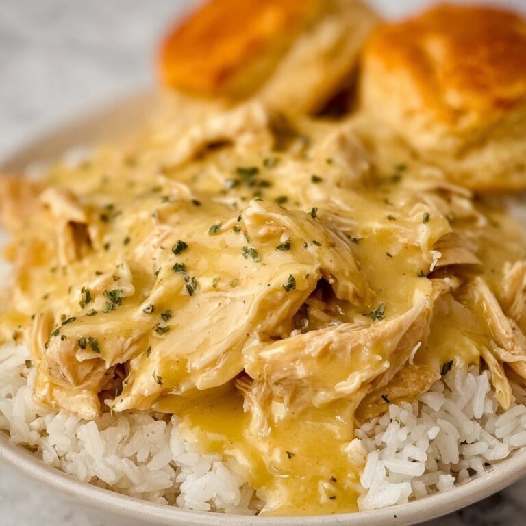 Creamy Crockpot Chicken & Gravy Recipe