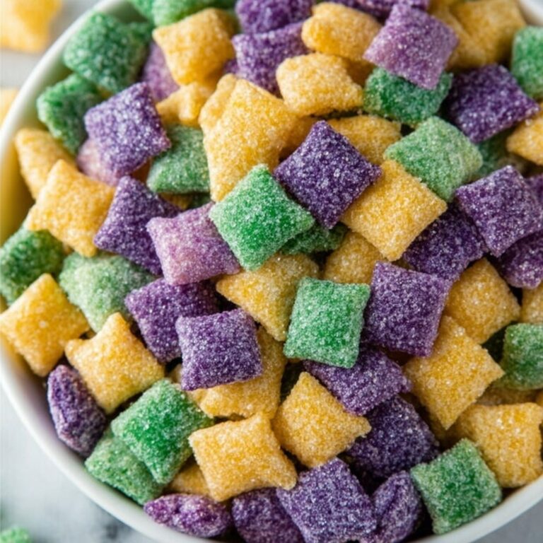 Mardi Gras Muddy Buddies Recipe