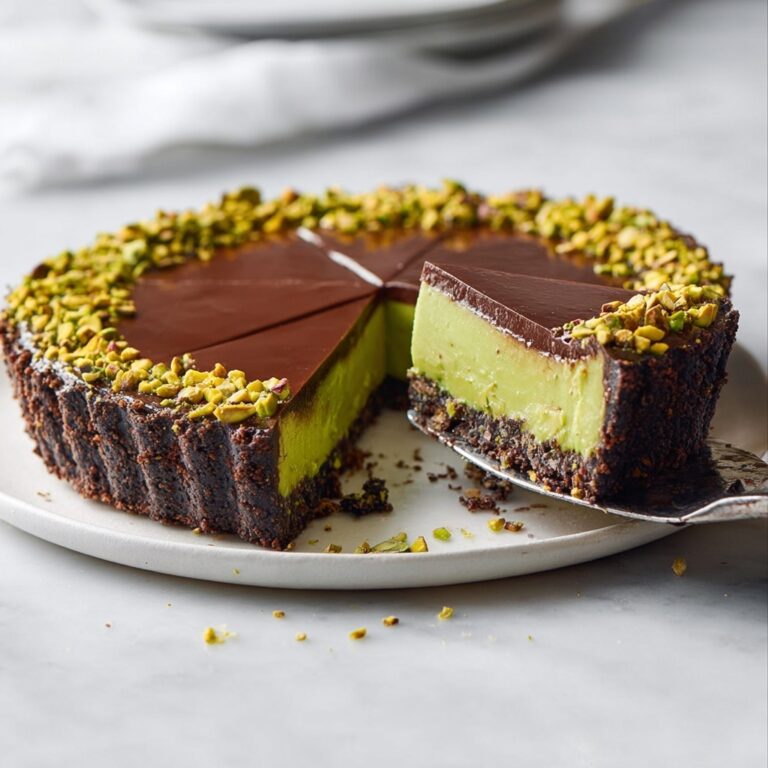No-Bake Chocolate Tart with Pistachio Paste Recipe