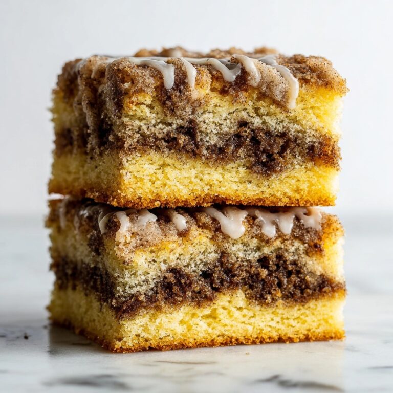 Vegan Cinnamon Coffee Cake with Cinnamon Crumb and Vanilla Glaze Recipe