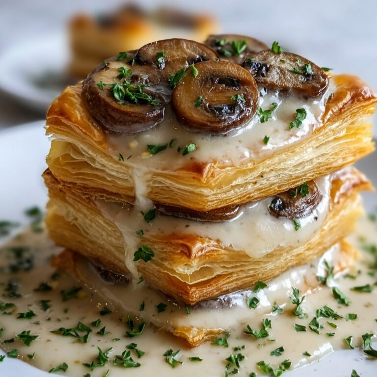 Vol-au-Vent with Creamy Mushroom Filling Recipe