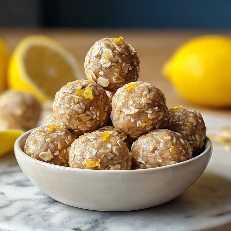 Zesty Lemon Oatmeal Bites Recipe