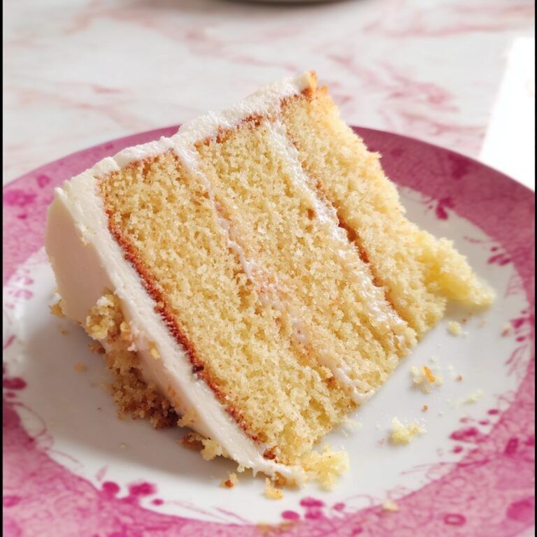 Vanilla Cake with Buttercream Frosting and Confetti Sprinkles Recipe