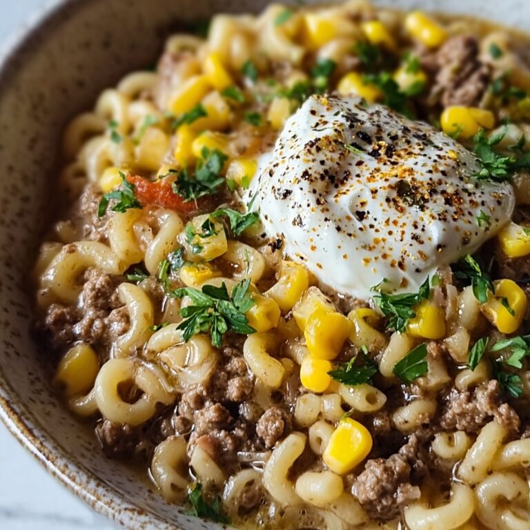Creamy Ranch Beef Bowtie Skillet with Sweet Corn Recipe