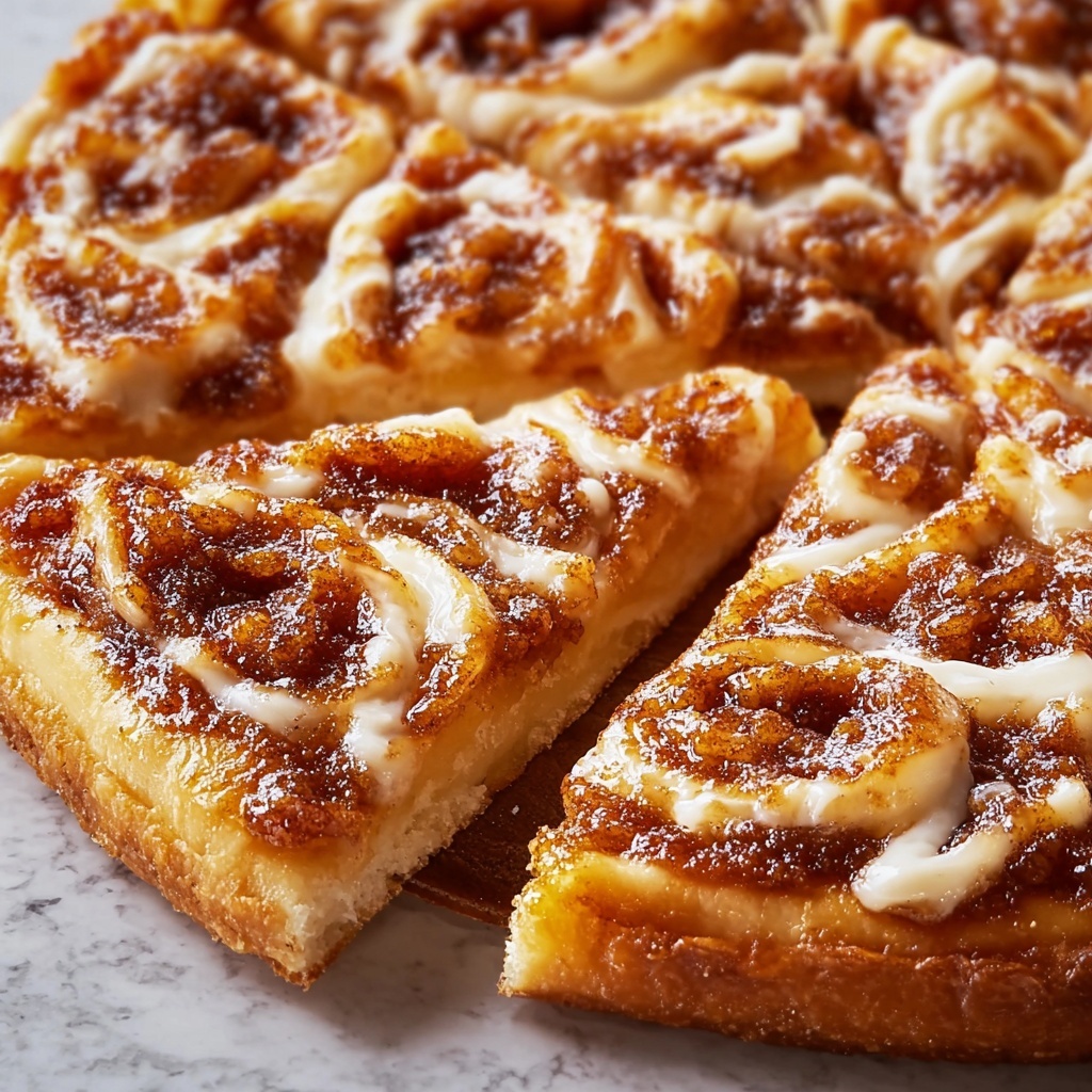 Cinnamon-Sugar Crescent Roll Pizza Recipe - Recipe Image