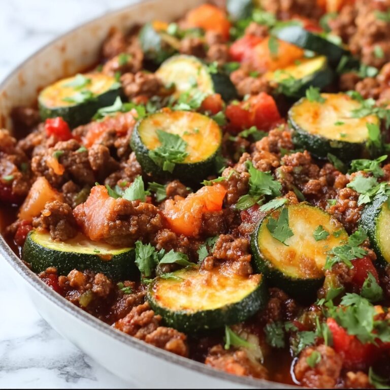 Mexican Zucchini and Ground Beef Skillet Recipe