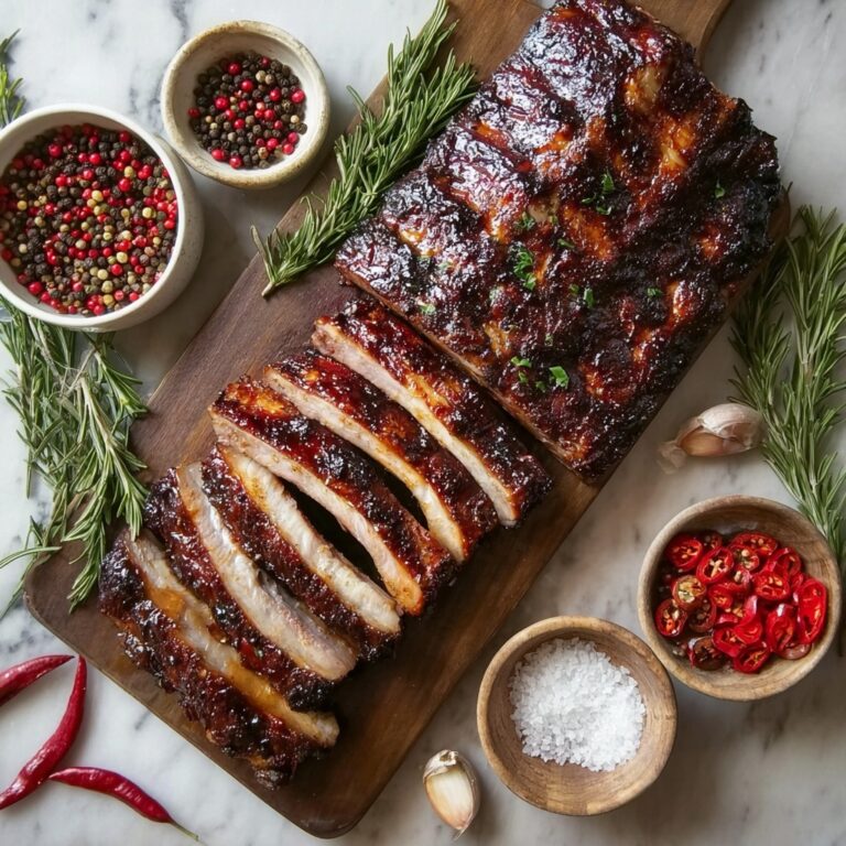 Slow-Roasted Baby Back Ribs with Homemade BBQ Sauce Recipe