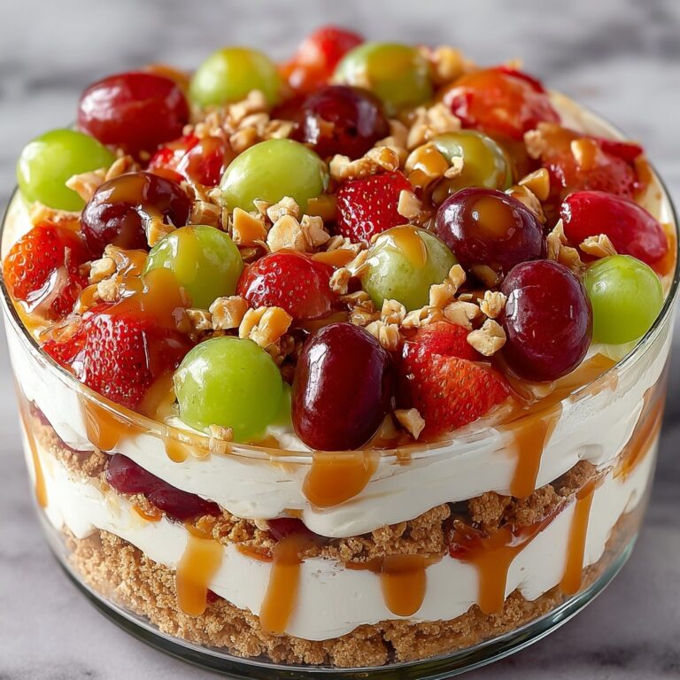 Caramel Crunch Cheesecake Fruit Salad Recipe