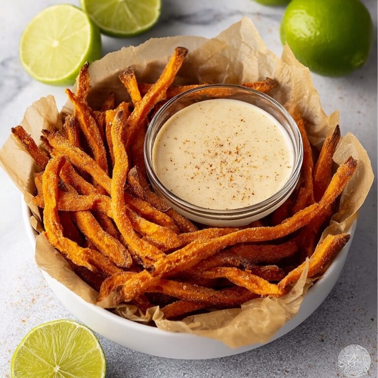Sweet Potato Fries with Chipotle Lime Dipping Sauce Recipe