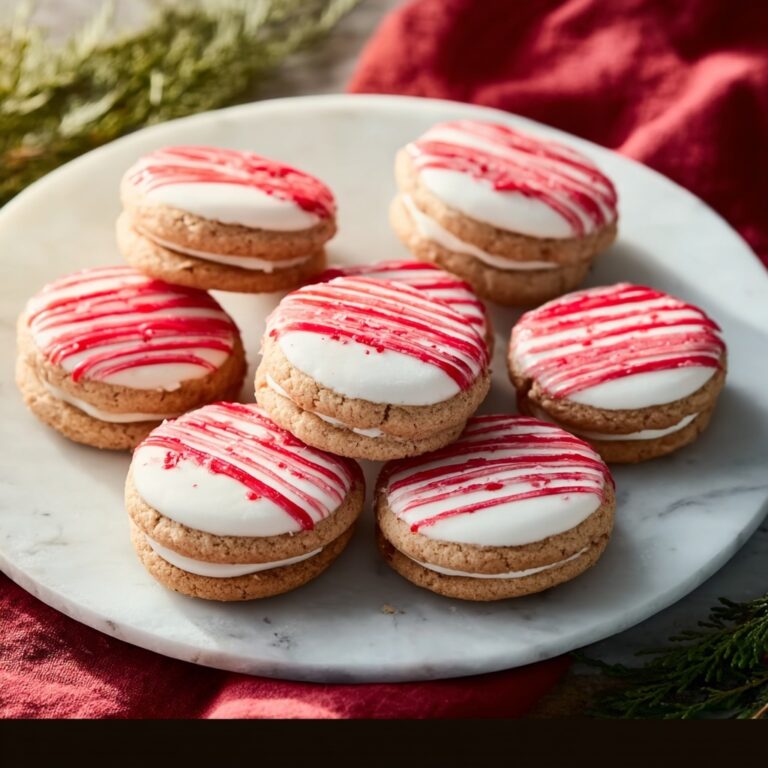 Striped Peppermint Sandwich Cookies Recipe