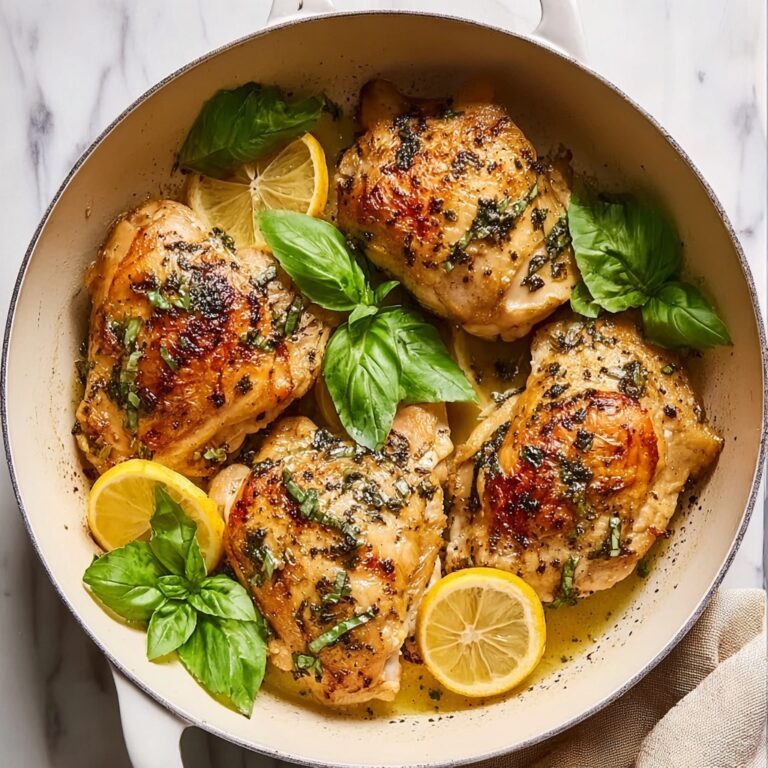 One-Pan Lemon Basil Chicken Recipe