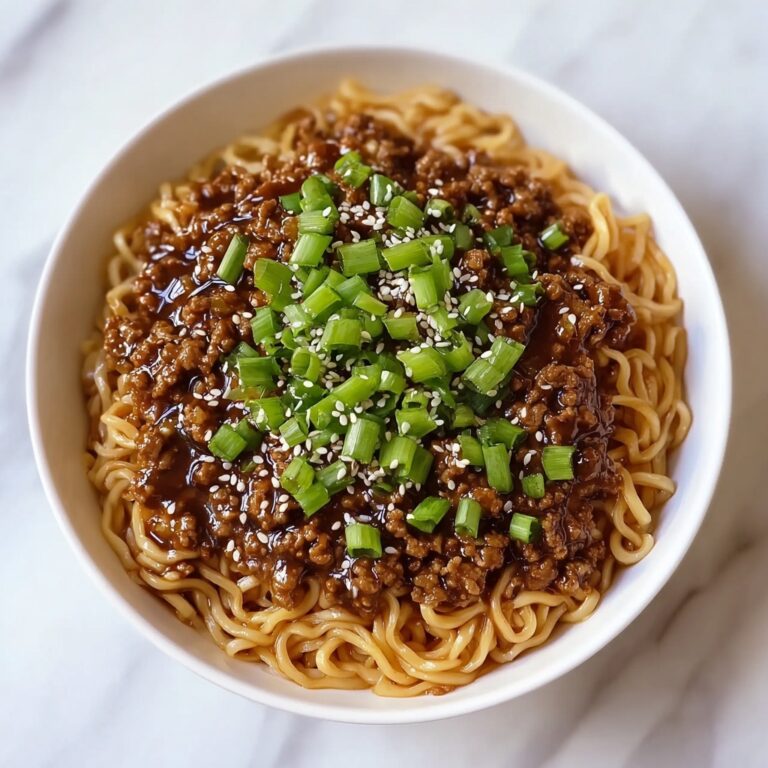 Mongolian Ground Beef Noodles Recipe