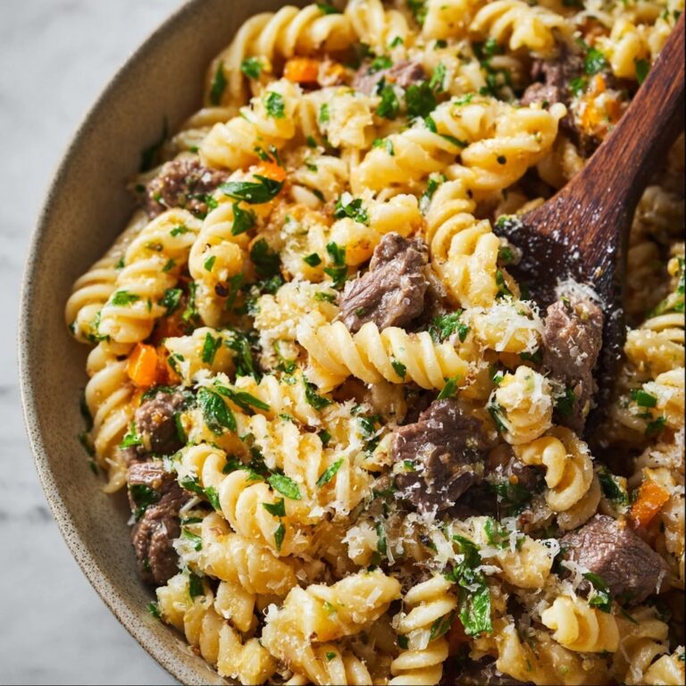 One Pot Beef and Garlic Butter Pasta Recipe