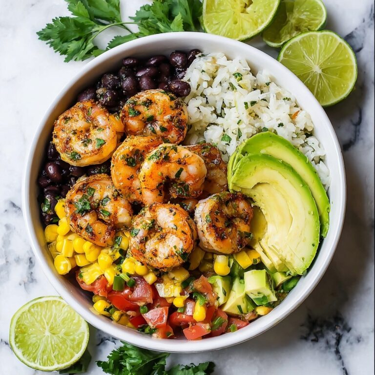 Shrimp Bowl with Cilantro Lime Rice Recipe