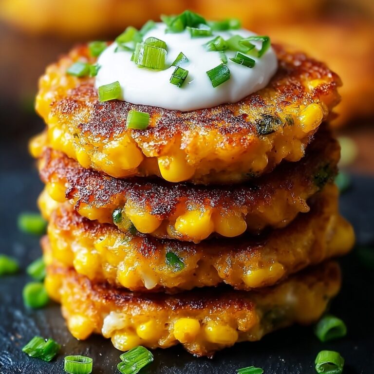 Crispy Cheesy Corn Fritters Recipe