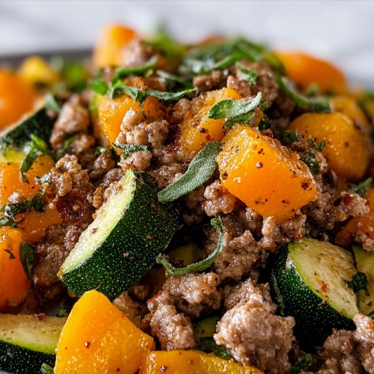 Ground Beef Zucchini Sweet Potato Skillet Recipe