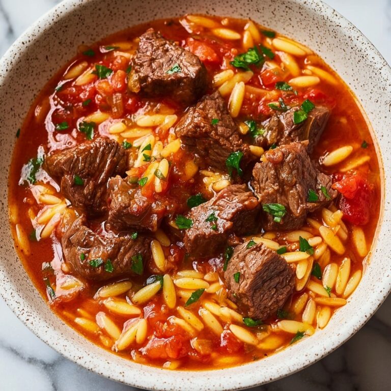 Greek Beef Stew with Orzo (Giouvetsi) Recipe