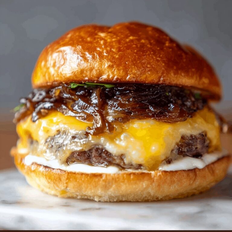 Garlicky Onion Smash Burger Recipe