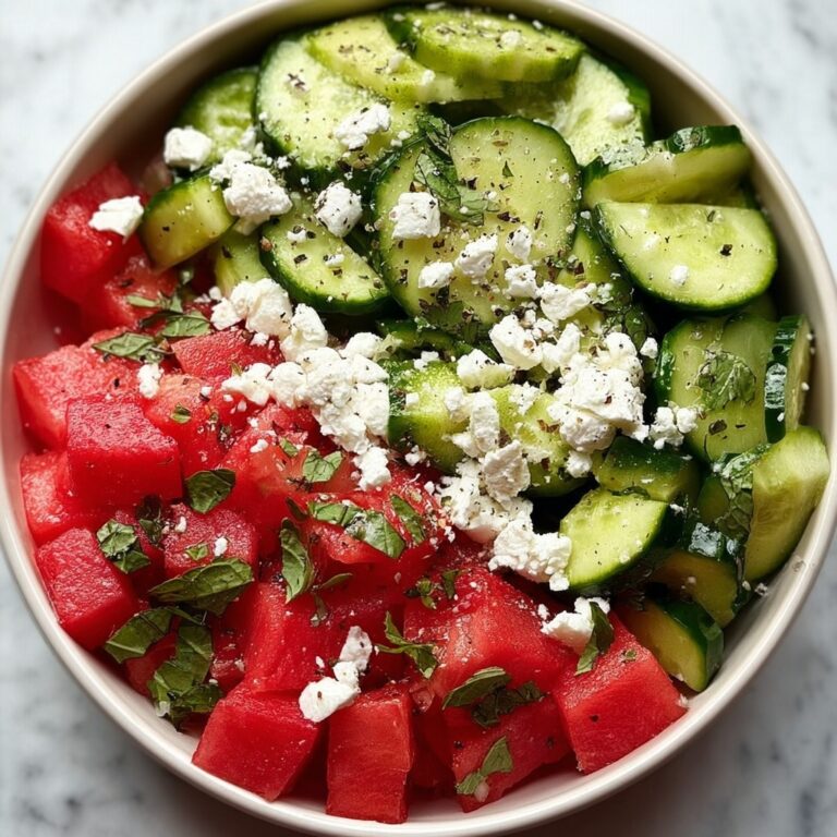 Watermelon Feta Cucumber Salad Recipe
