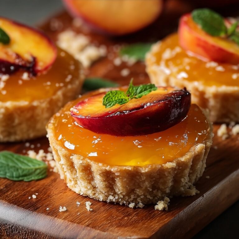 Mini Brown Butter Peach Tarts Recipe