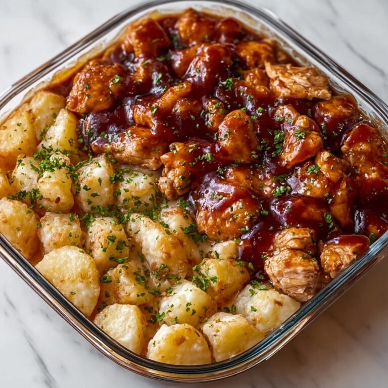 High Protein Honey BBQ Chicken & Creamy Garlic Parmesan Potatoes Recipe