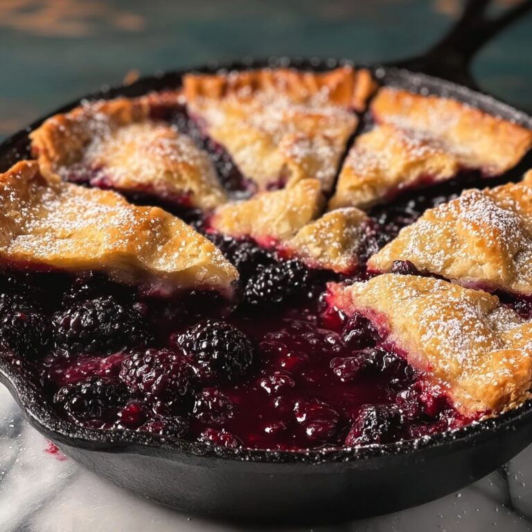 Easy Skillet Blackberry Cobbler Recipe