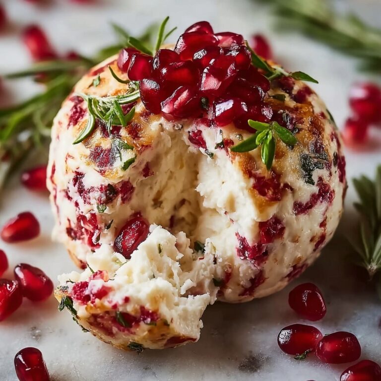Pomegranate White Cheddar Cheese Ball Recipe