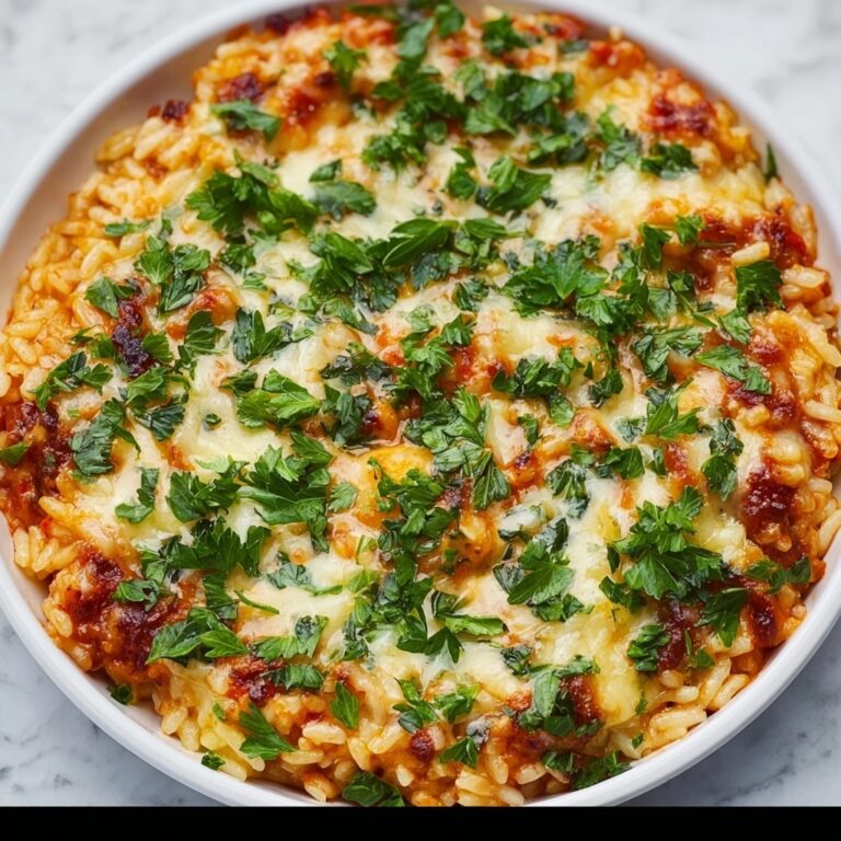 Vegetarian Pizza Casserole with White Beans and Rice Recipe