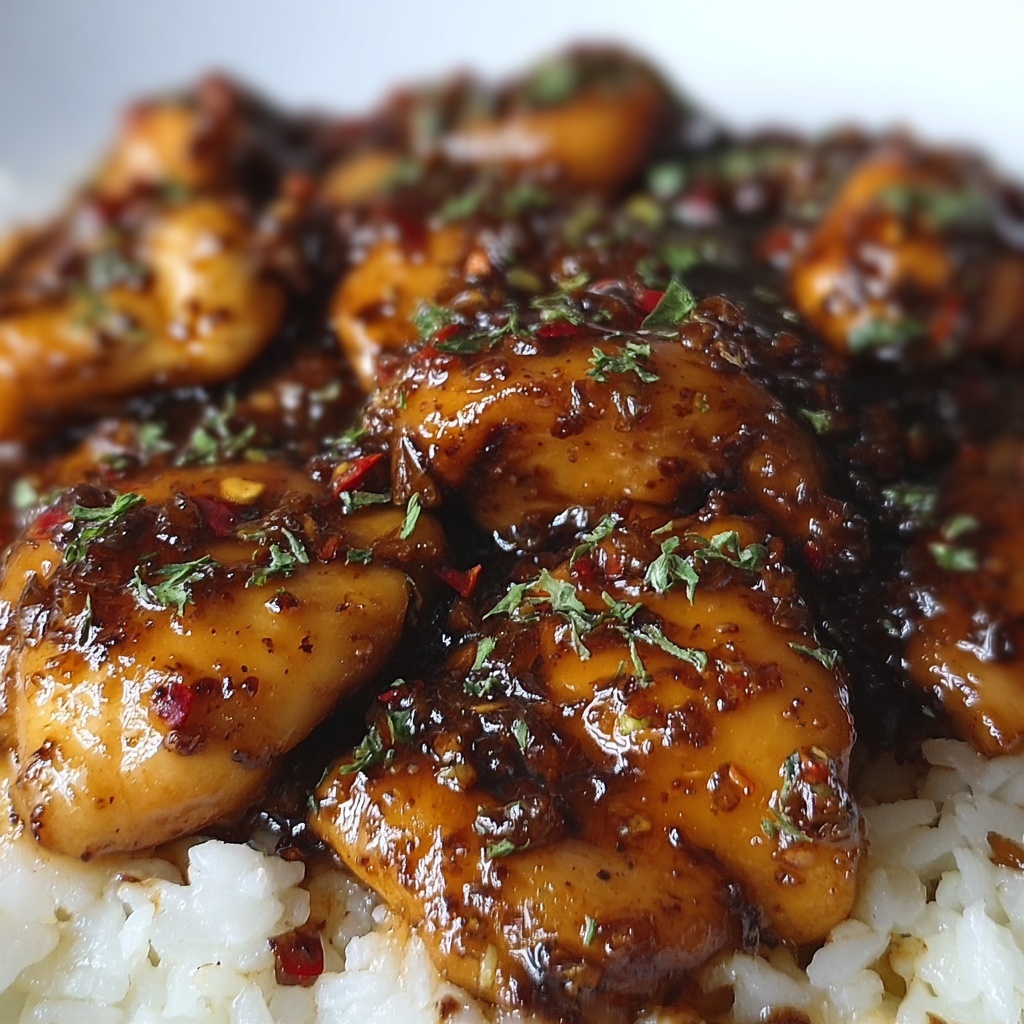 Honey Garlic Chicken Recipe - Recipe Image