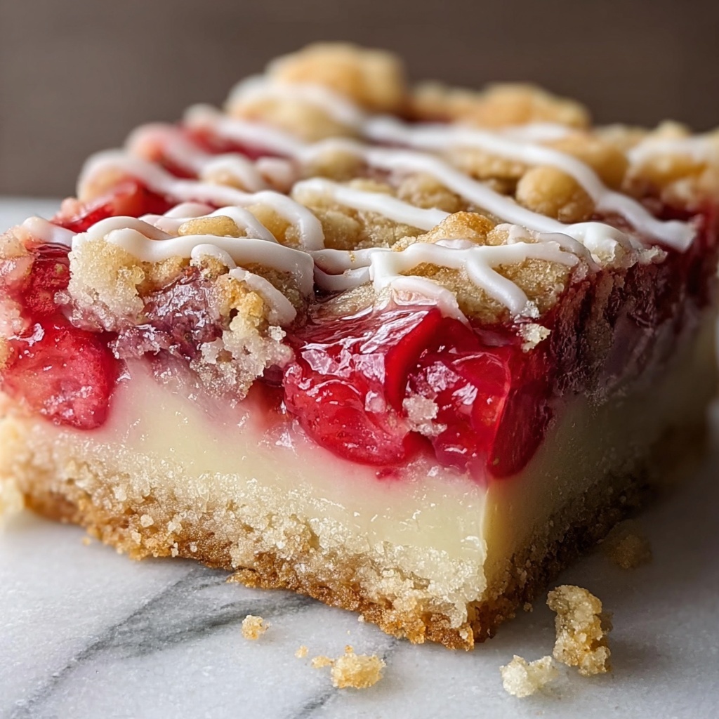 Rhubarb Shortbread Bars Recipe - Recipe Image