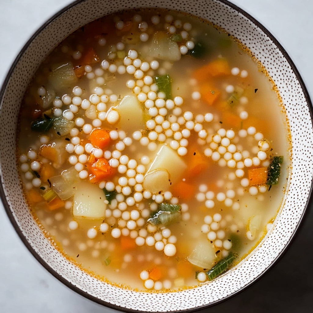 Pearl Couscous Vegetable Soup Recipe - Recipe Image