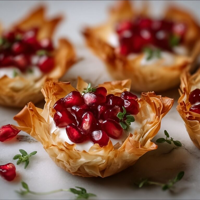 Pomegranate and Goat Cheese Phyllo Bites Recipe