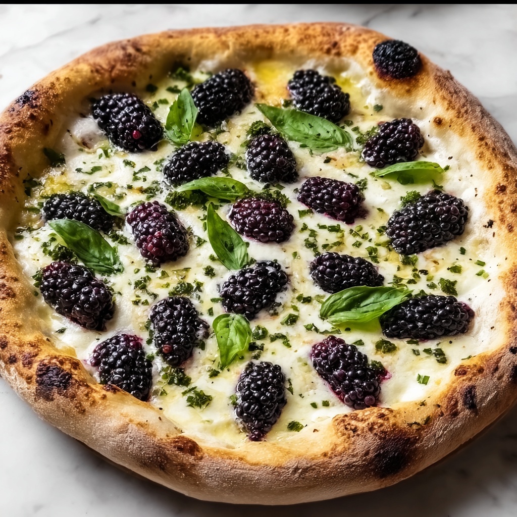 Blackberry Basil Ricotta Pizza Recipe - Recipe Image