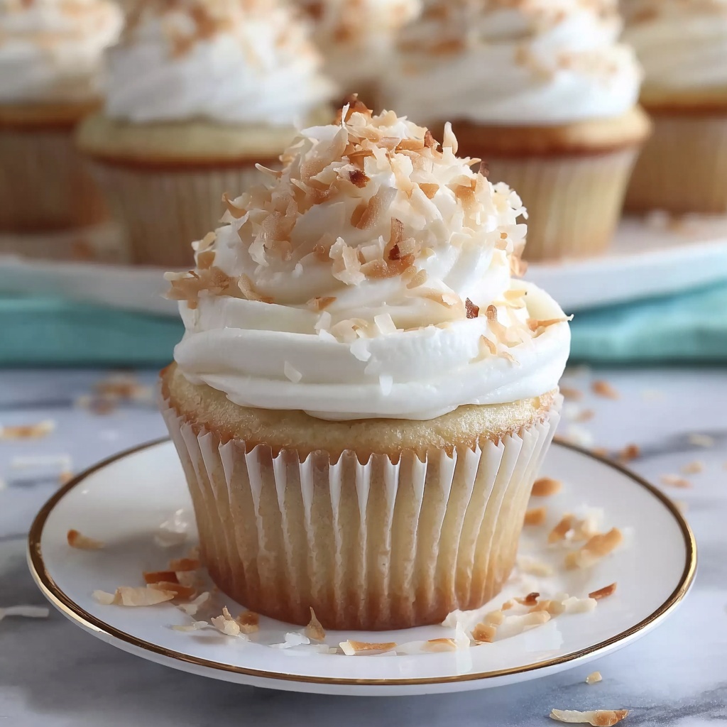 Coconut Cream Pie Cupcakes Recipe - Recipe Image