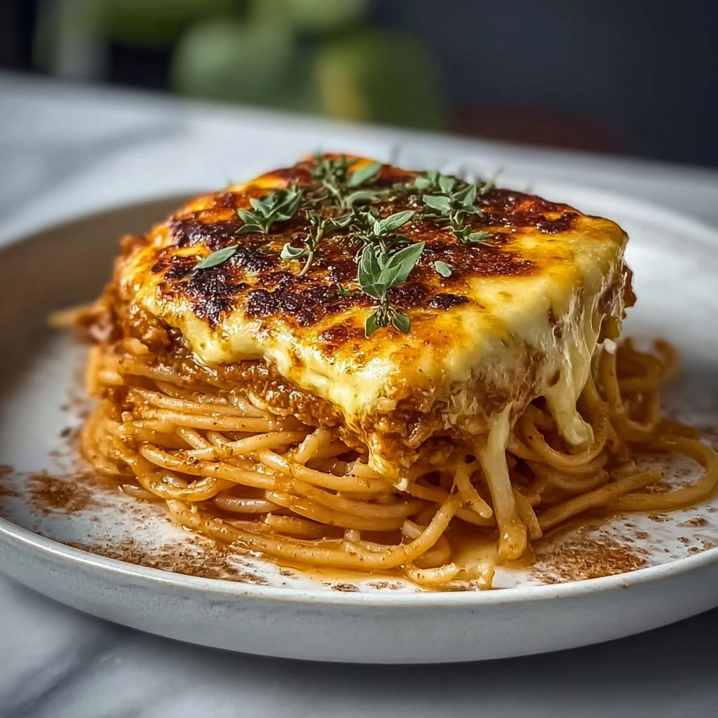 Cream Cheese Spaghetti Casserole Recipe - Recipe Image