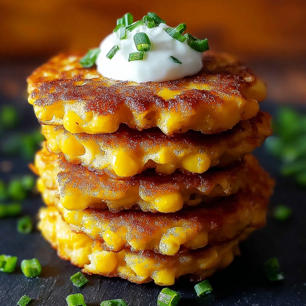 Crispy Cheesy Corn Fritters Recipe - Recipe Image